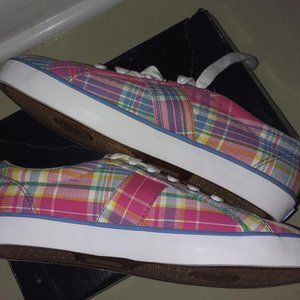 POLO SPORT, Gillian, Pink/Blue, Madras Size 10B